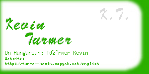 kevin turmer business card